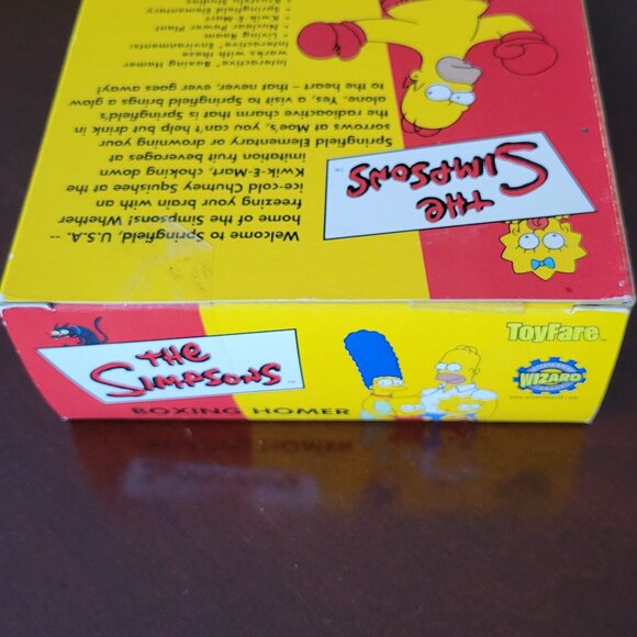 NEW Homer Simpson Playmates Boxing Homer Figure Toyfare Wizard The Simpsons NWT - Picture 4 of 7